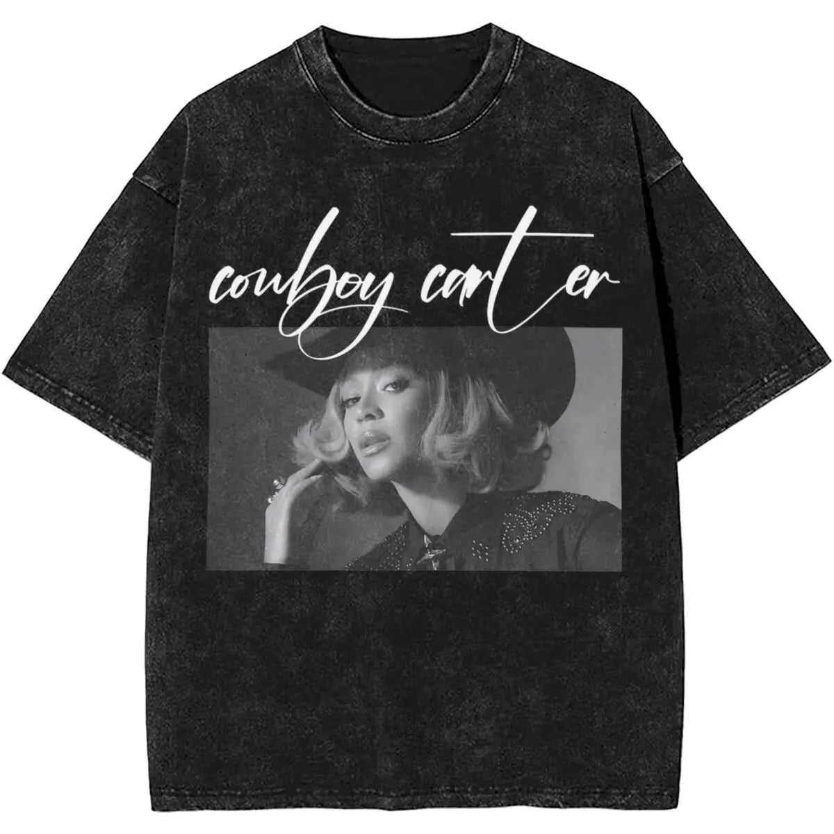 Cowboy Carter Tour – Camiseta Streetwear Beyoncé Unissex em Algodão