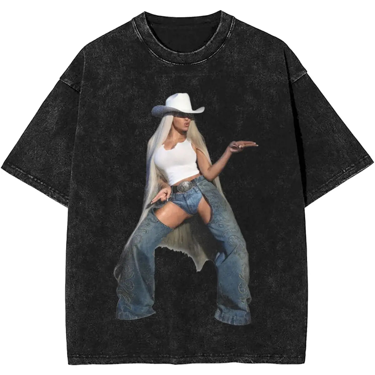 Cowboy Carter Tour – Camiseta Streetwear Beyoncé Unissex em Algodão