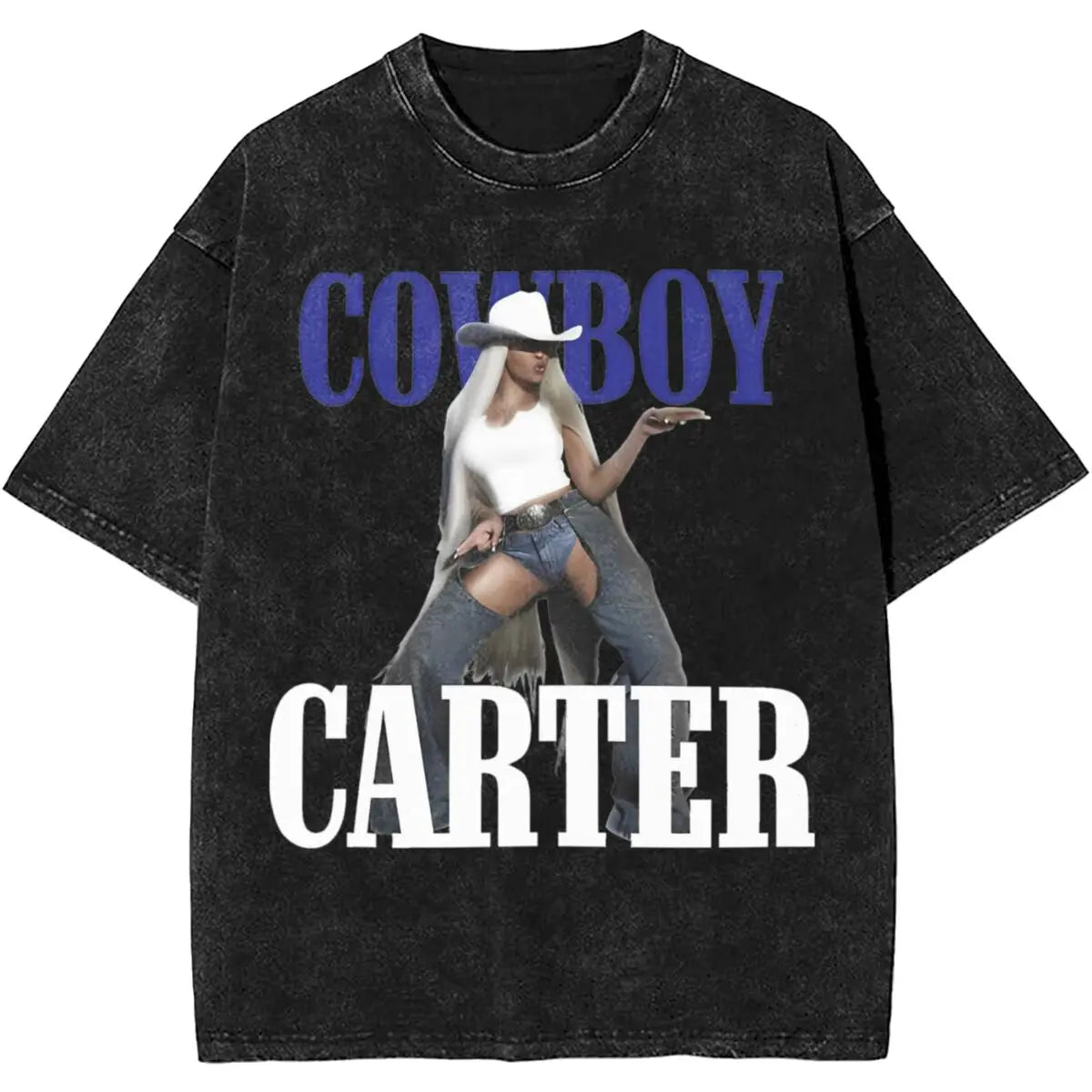 Cowboy Carter Tour – Camiseta Streetwear Beyoncé Unissex em Algodão