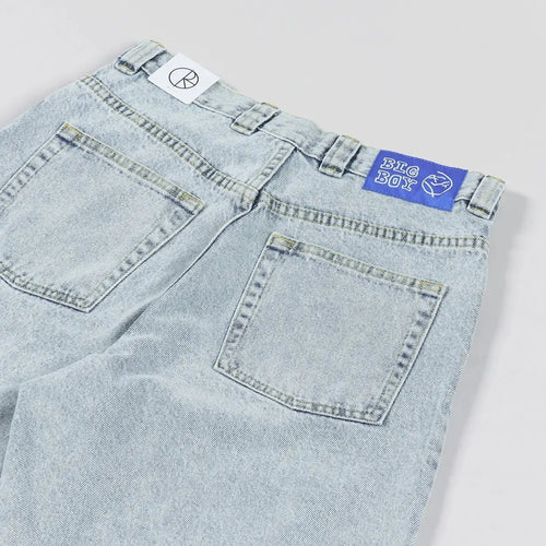 Bermuda Jeans Streetwear Y2K Oversized com Bordado Hip Hop