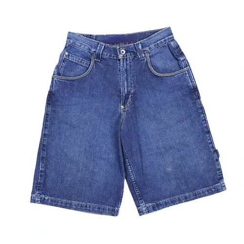 Bermuda Jeans Retro Y2K com Bordado Dragão - Unissex, Estilo Streetwear