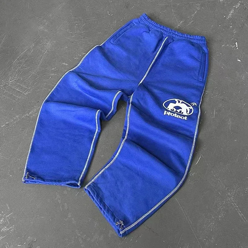 Calça Cargo Masculina Streetwear Y2K – Jogger Tática Estilo Coreano e Americano